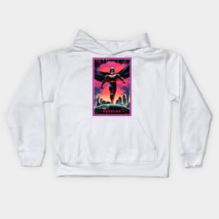 Retro Anime Comic Hero | Anime Origin | Vintage Anime Art Kids Hoodie